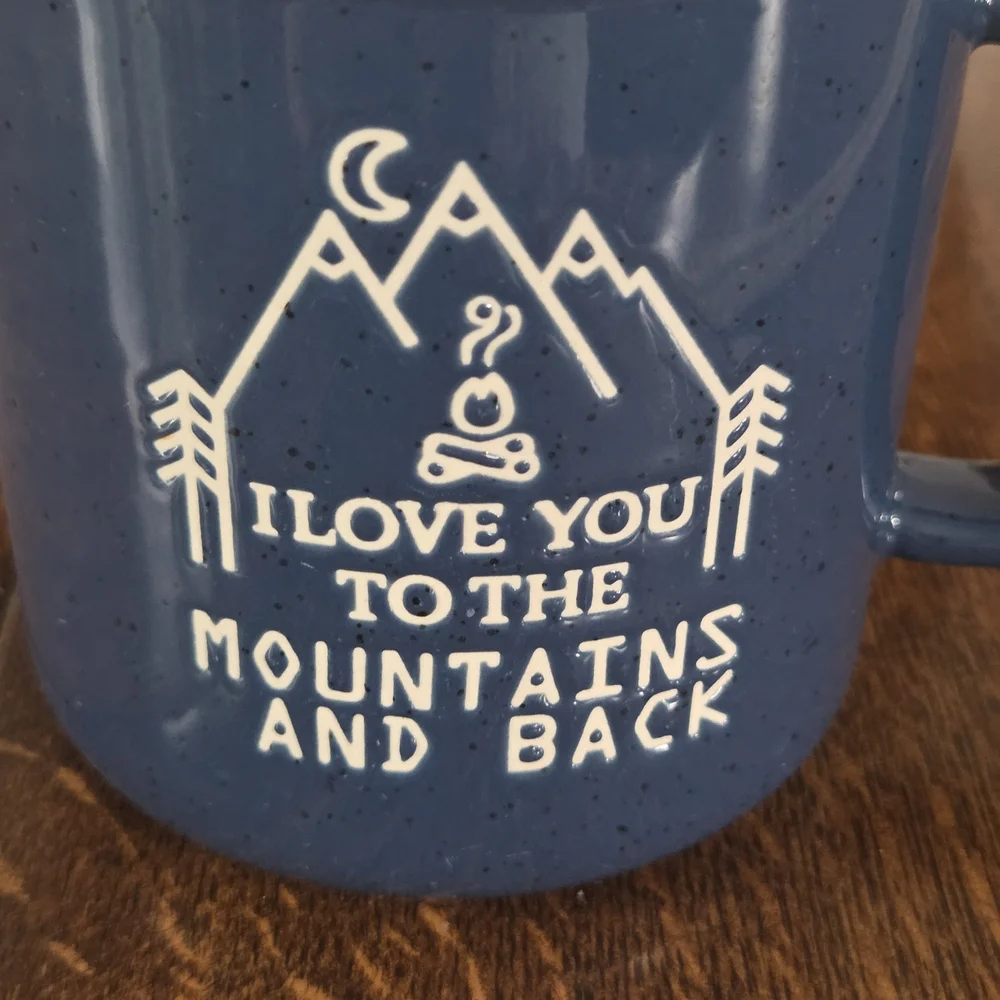 🌲I Love You to the Mountains and Back Mug in Vintage Longaberger Basket Bundle